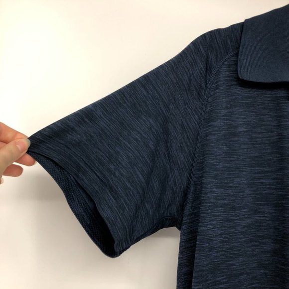 Lululemon Metal Vent Tech Polo mineral blue heathered Men’s Medium - Picture 11 of 16